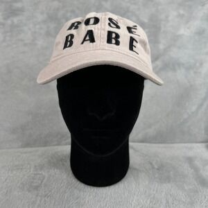 Express Rose Babe Embroidered Dad Hat OS Pink Women Graphic Baseball Cap